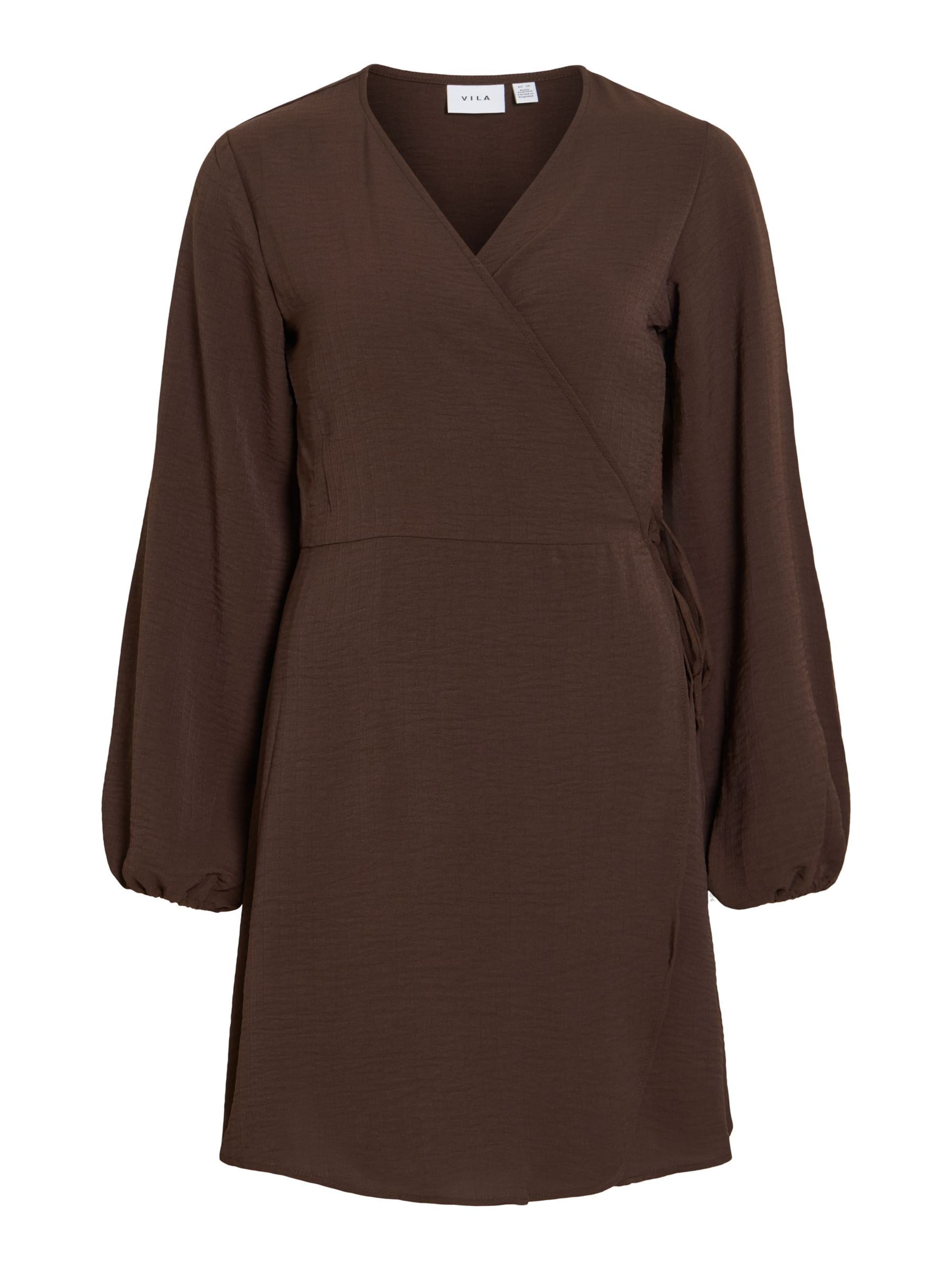 VILA Jurk 'VILovie' in de kleur Bruin, Productweergave