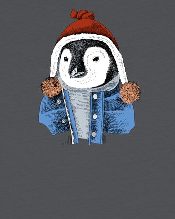 watabout.kids Shirt 'Pinguin' in Grey