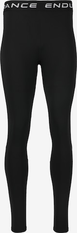 ENDURANCE Skinny Sportbroek 'Power' in Zwart: voorkant