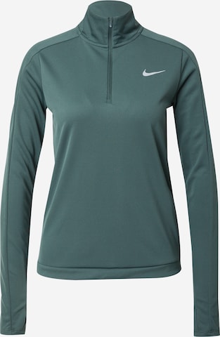 T-shirt fonctionnel 'PACER' NIKE en vert : devant