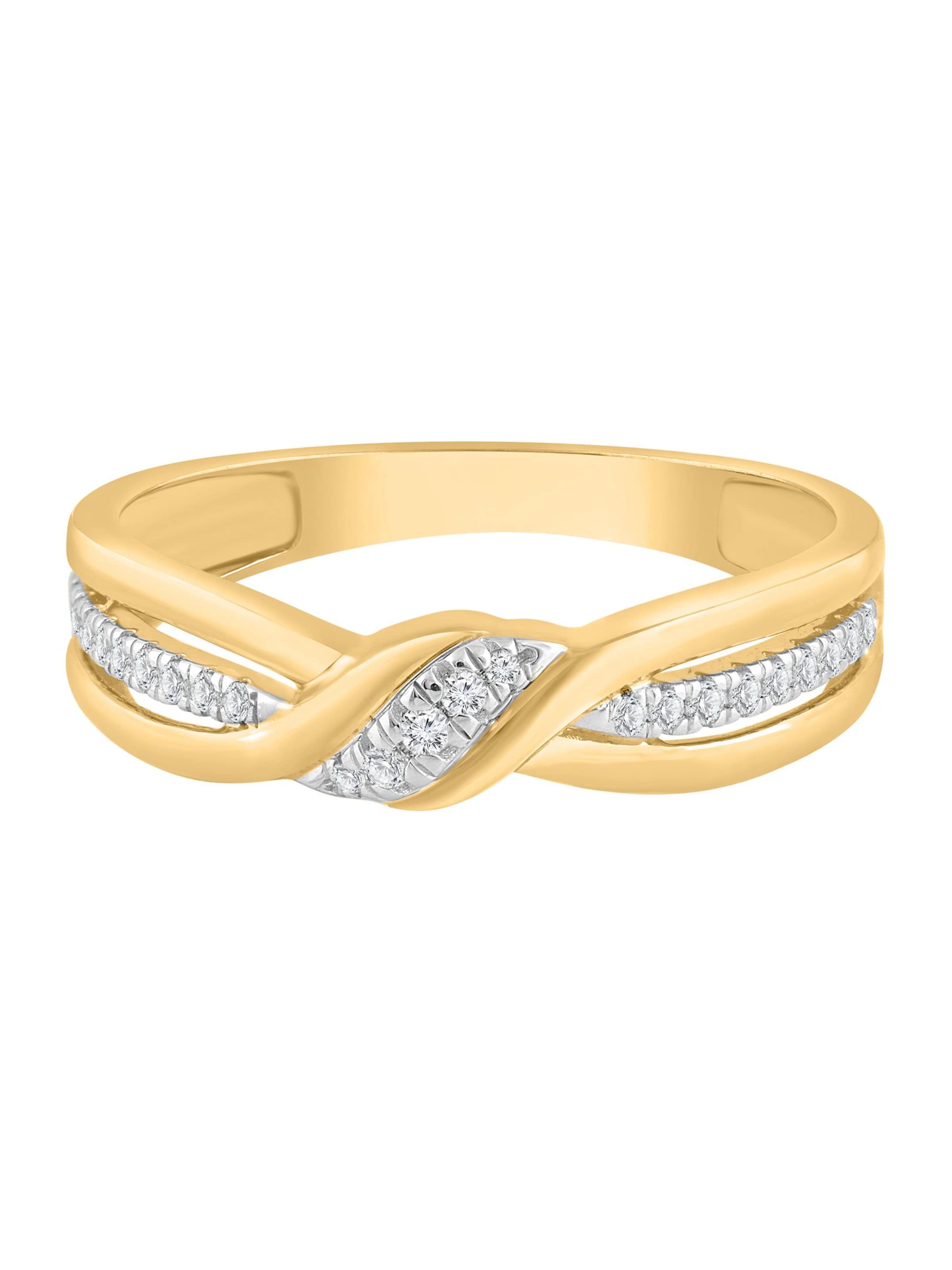 Diamant Exquis Ring in Gold: front