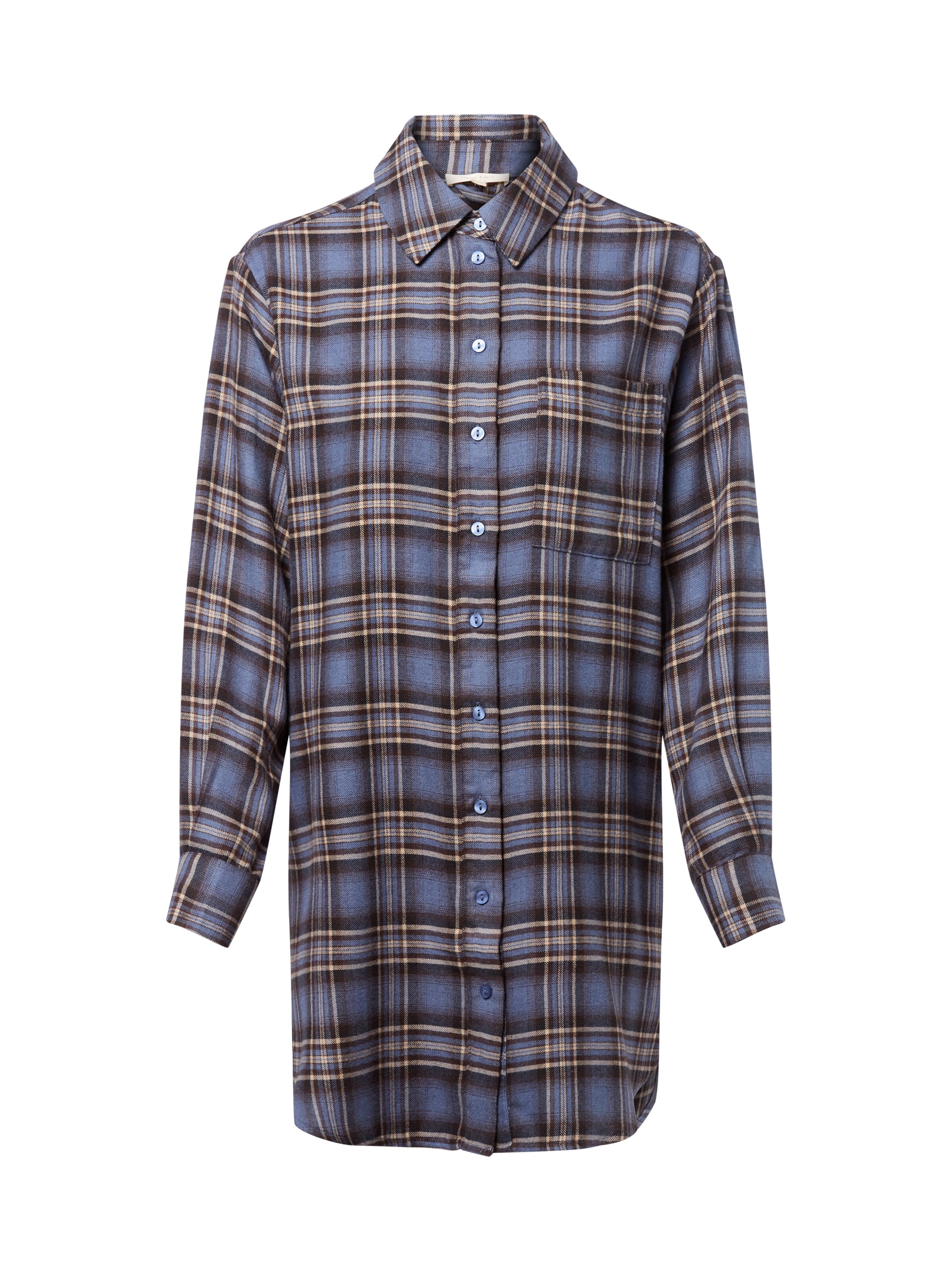 Marie Lund Nachthemd in Blau: Vorderseite