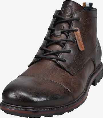 bugattiČizme na vezanje 'Green Spirit' - smeđa boja: prednji dio