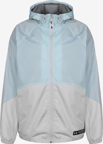 UNDER ARMOUR Athletic Jacket 'Rush Woven' in Grey: front