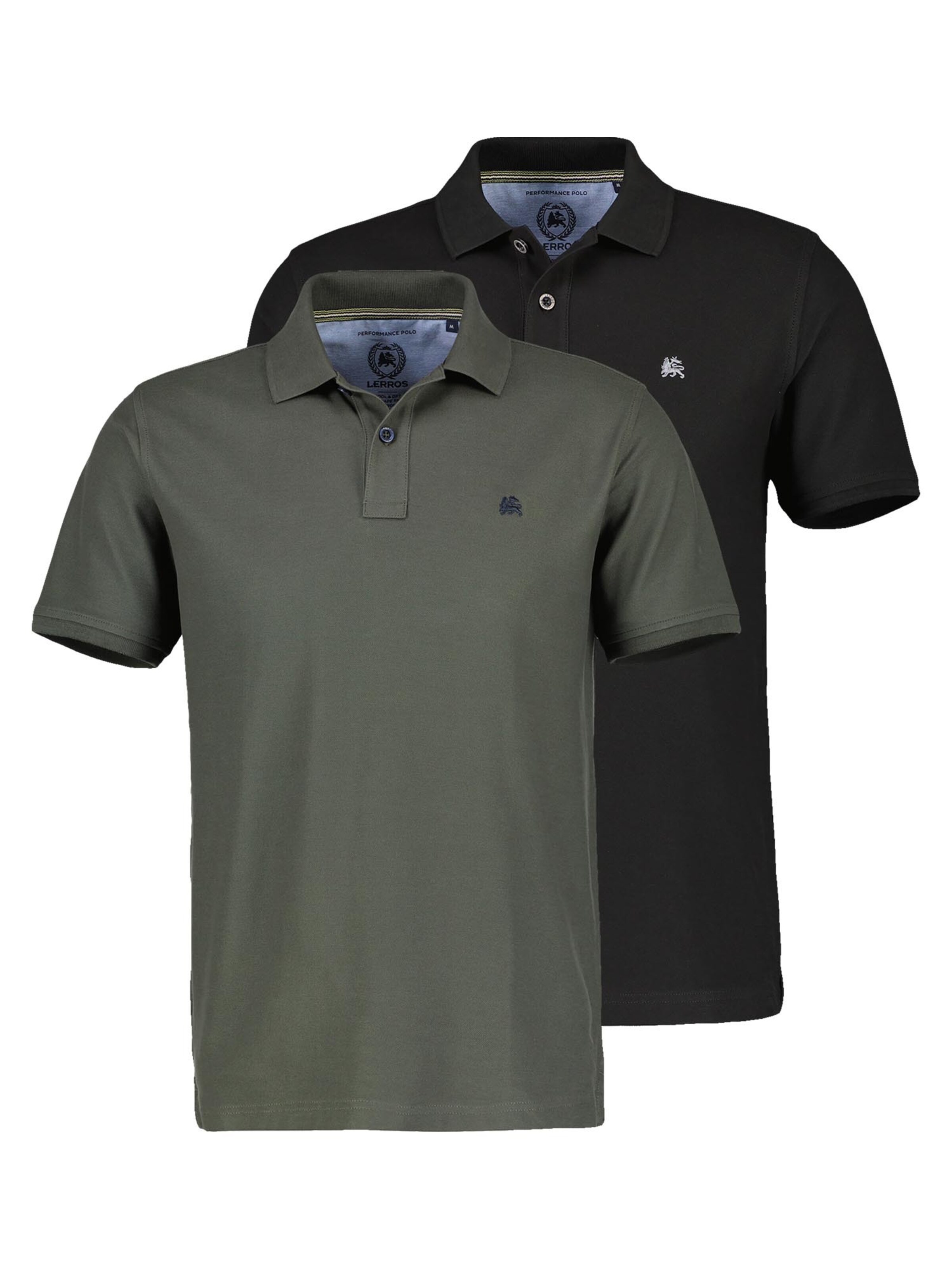 LERROS Shirt 'Basic' in Groen: voorkant