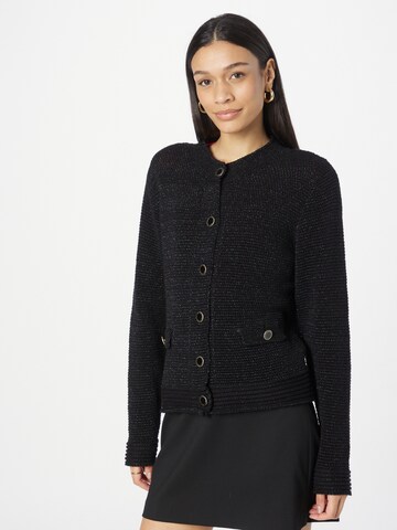 NAF NAF Knit Cardigan 'Sixtine' in Black: front