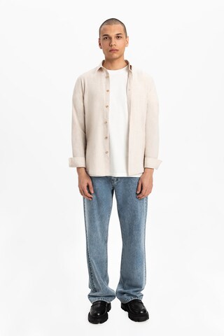 UNIQVIBE Regular fit Overhemd in Beige