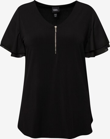 T-shirt Ulla Popken en noir : devant