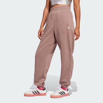 Effilé Pantalon 'Essentials' ADIDAS ORIGINALS en marron