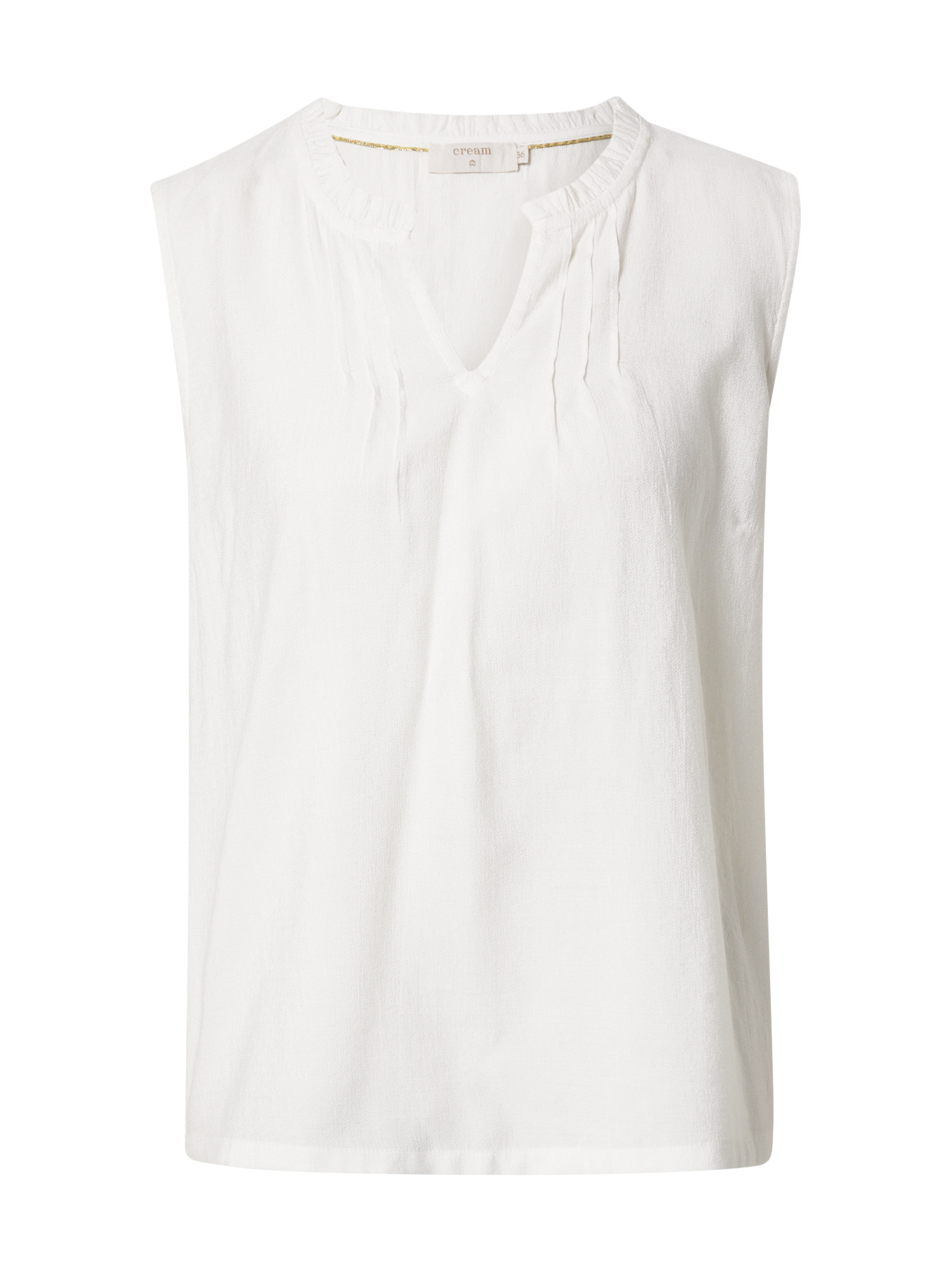 Abbigliamento Taglie comode Cream Camicia da donna Liselin in Bianco 