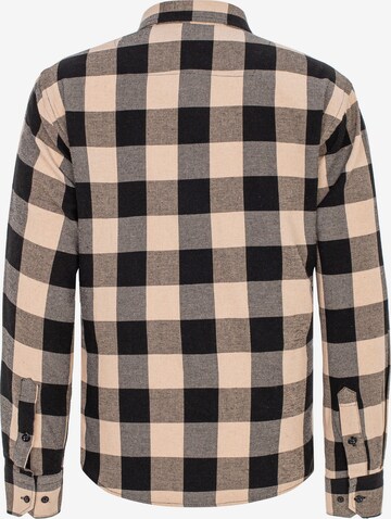 Redbridge Regular fit Button Up Shirt 'Lowestoft' in Beige