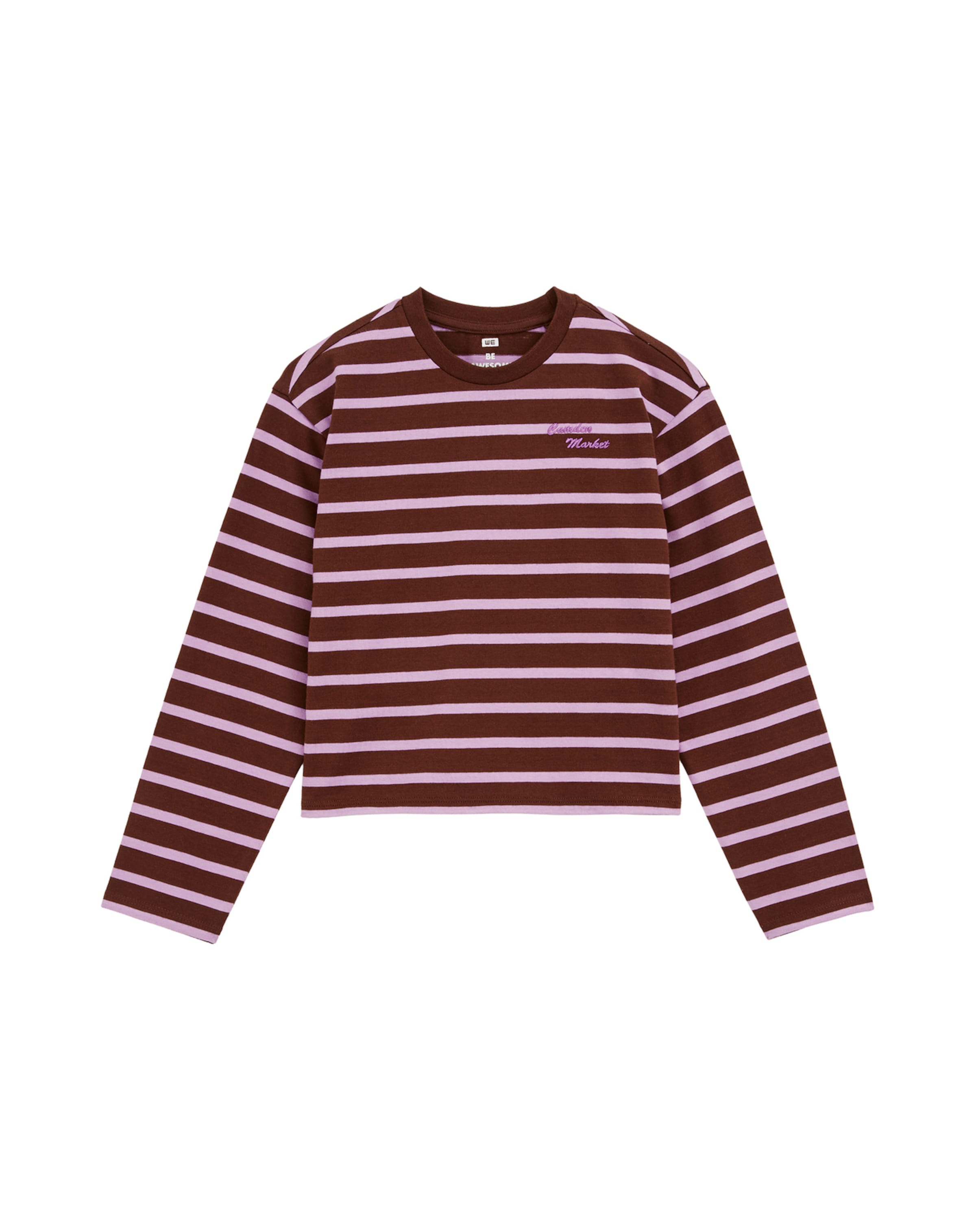 Tricou de la WE Fashion pe maro: față