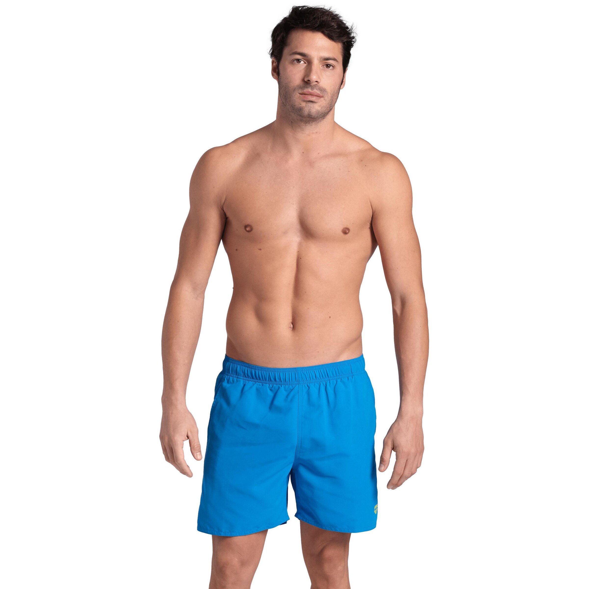 ARENA Athletic Swim Trunks 'Fundamentals' in Blue: front
