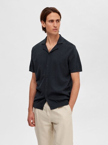 SELECTED HOMME Regular fit Overhemd 'Berg' in Blauw: voorkant