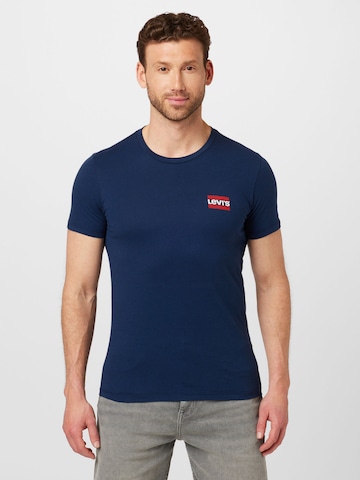 T-Shirt 'Crewneck Graphic' LEVI'S ® en bleu : devant