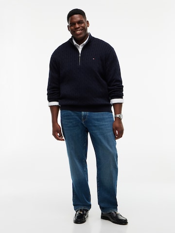 Tommy Hilfiger Big & Tall Neulepaita 'CLASSIC' värissä sininen
