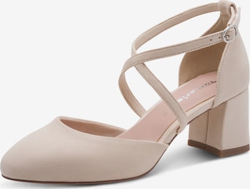 TamarisCipele s potpeticom i otvorenom petom - bež boja: prednji dio