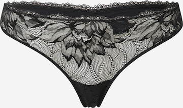 Calvin Klein - Tanga en negro: frente