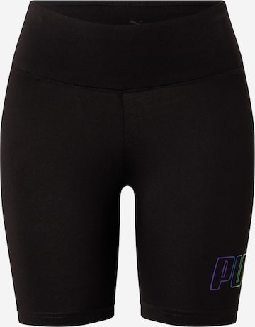 PUMA Workout Pants 'Rainbow 7' in Black: front