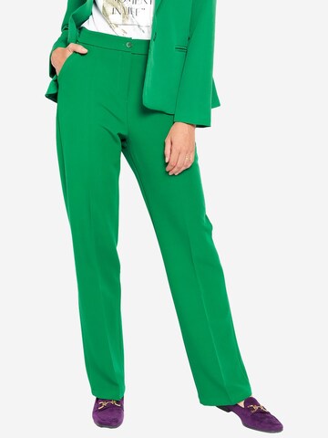 Regular Pantaloni de la LolaLiza pe verde: față