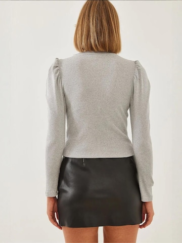 T-shirt Bianco Lucci en gris