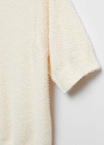 MANGO Sweater 'Minutu' in Beige