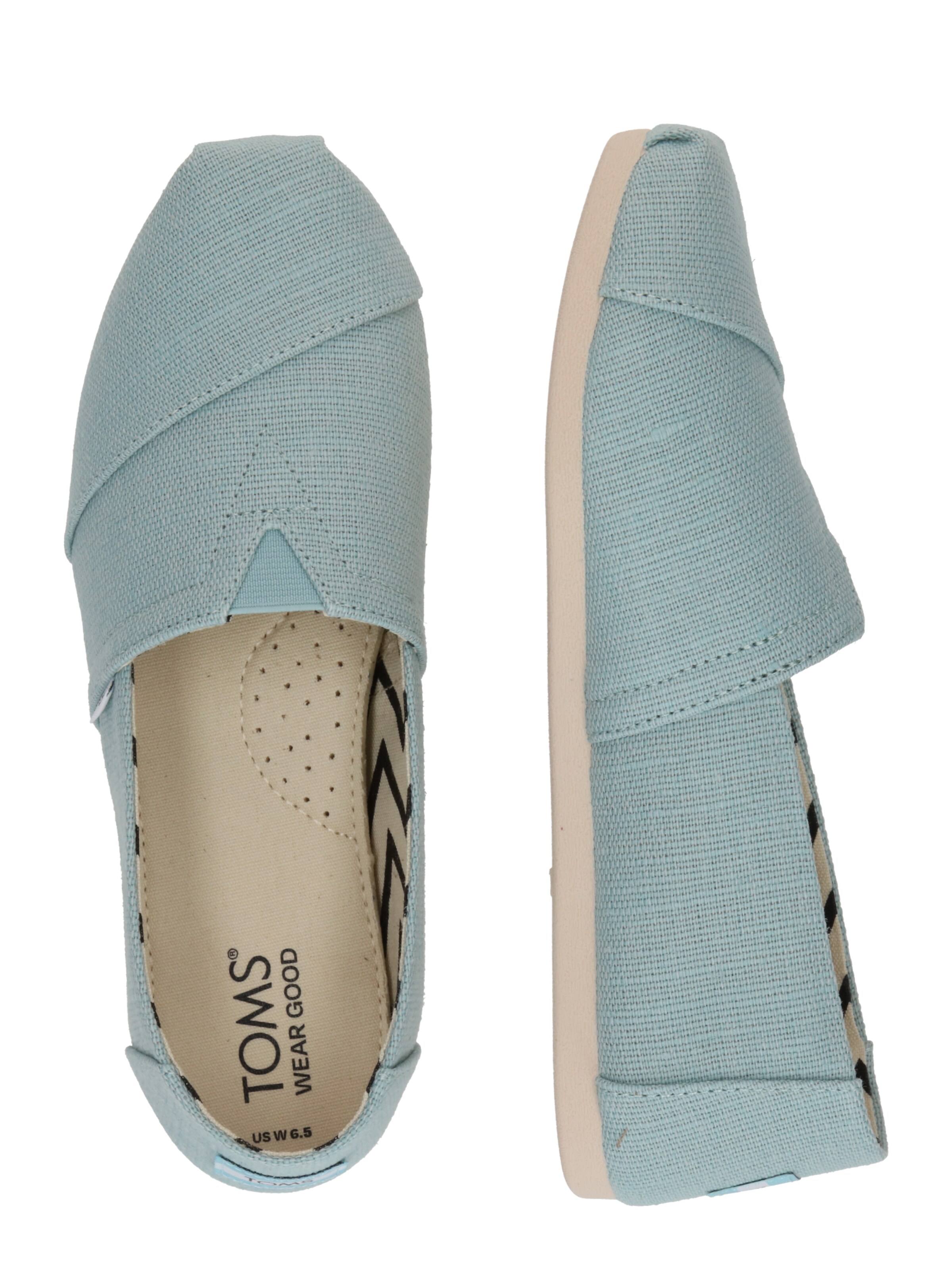 TOMS Шлепанцы 'ALPARGATA' в Синий: сбоку