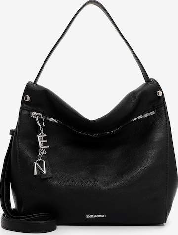Emily & Noah Schultertasche 'Harmina' in Schwarz: Vorderseite