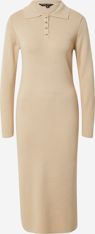 Dorothy Perkins Gebreide jurk in Beige: voorkant