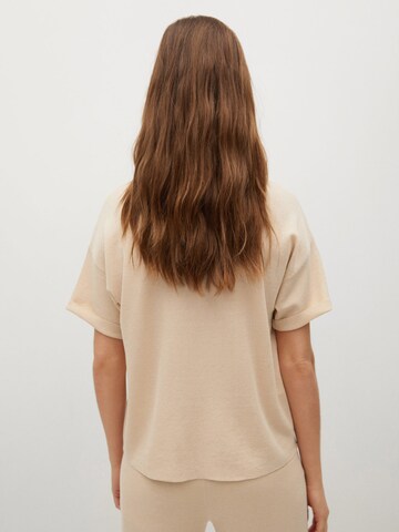 MANGO T-shirt 'MINI-H' i beige