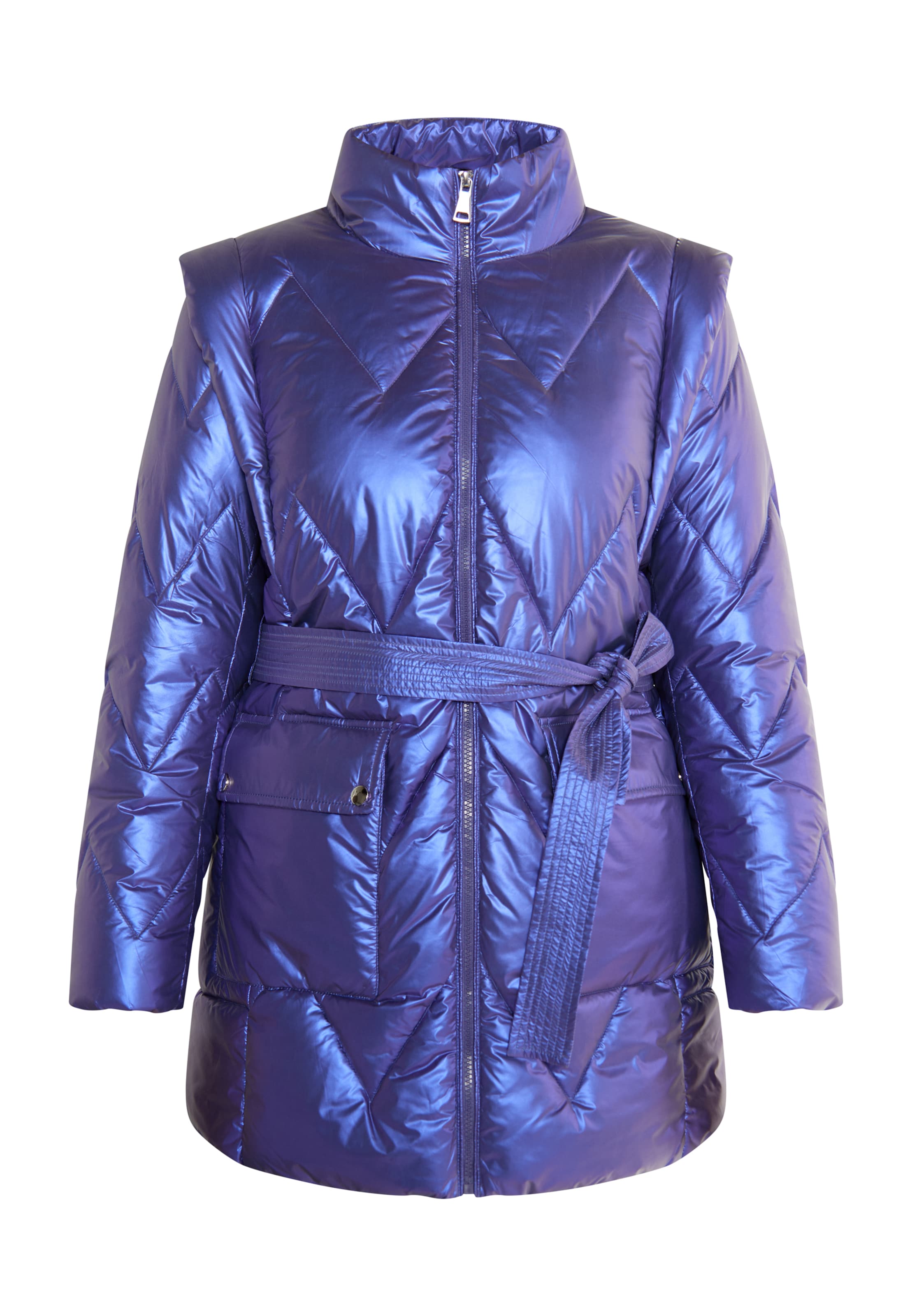 MYMO Демисезонное пальто в Синий: спереди