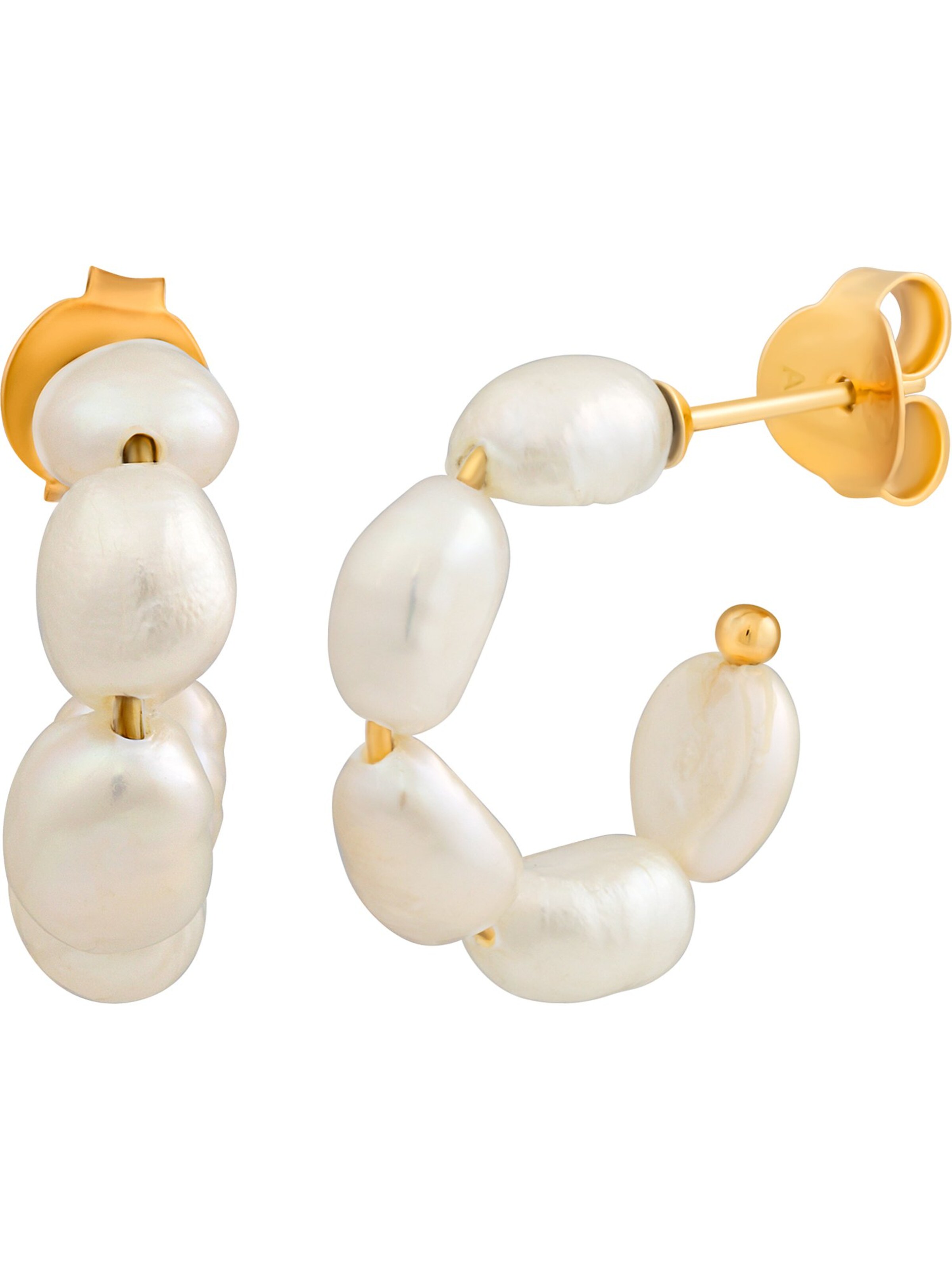 caï Earrings in White: front