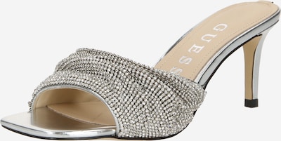 GUESS Pantolette 'HADEY' in silber, Produktansicht