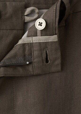 MANGO MAN Regular Chino Pants 'Oyster' in Brown