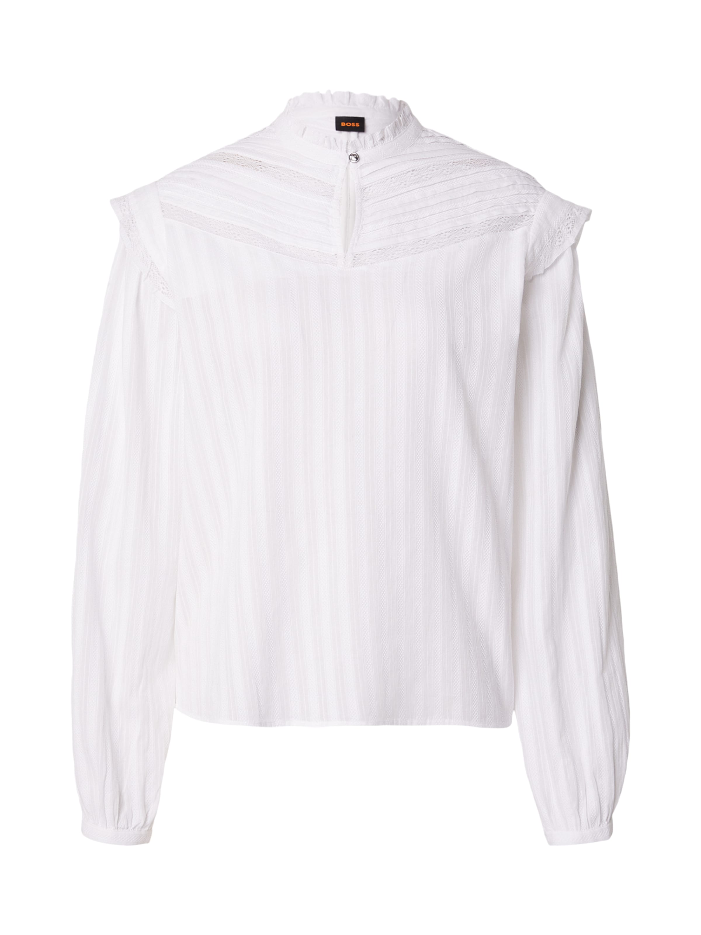 BOSS Blouse 'C_Bancet' in Wit: voorkant