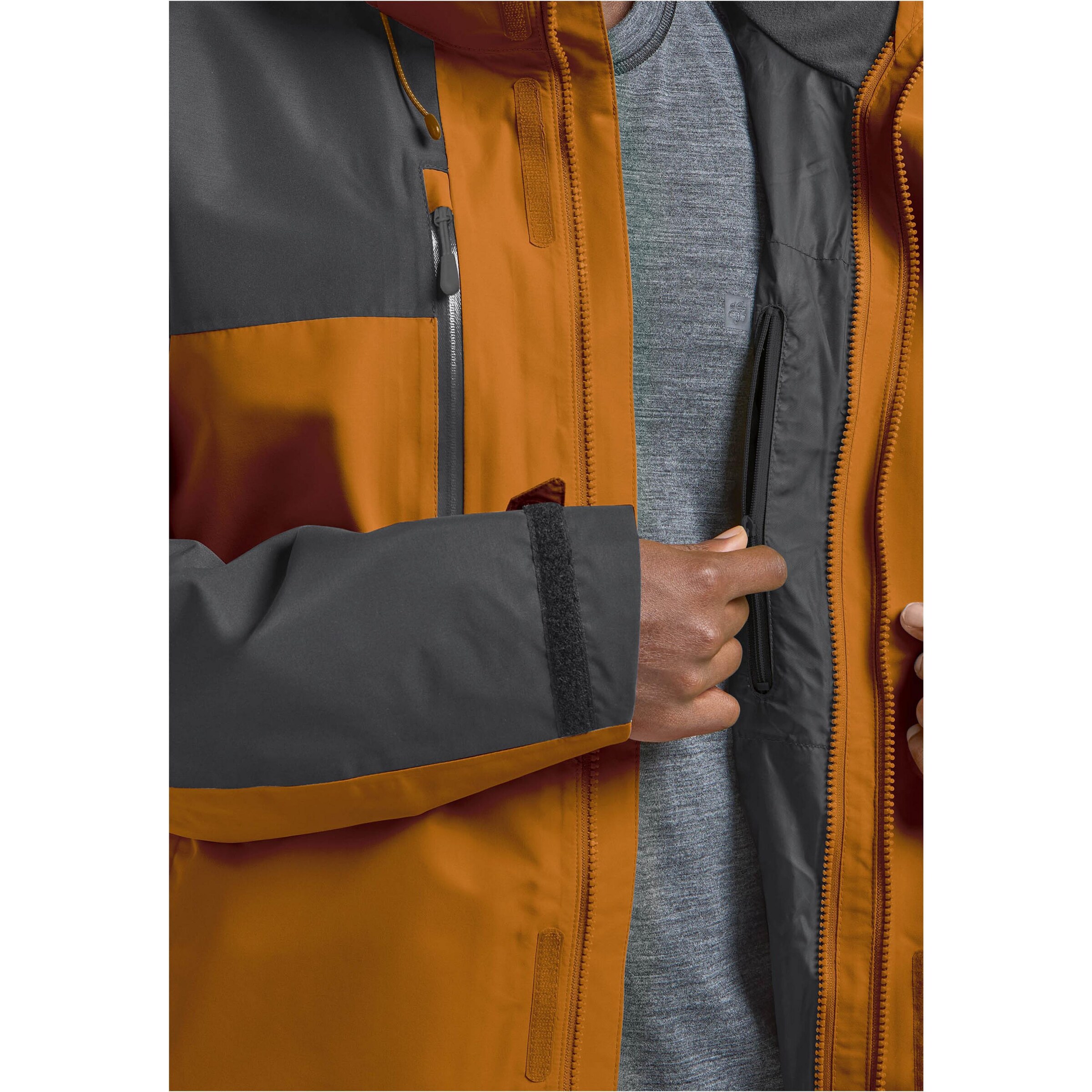 JACK WOLFSKIN Outdoor jacket 'Jasper' in Orange
