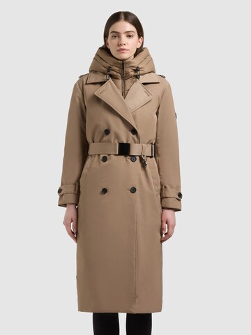 Palton de primăvară-toamnă 'Elena3' de la khujo pe maro: față