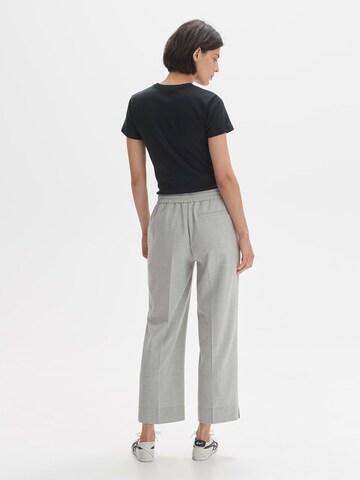 OPUS Regular Trousers with creases 'Melosi' in Grey