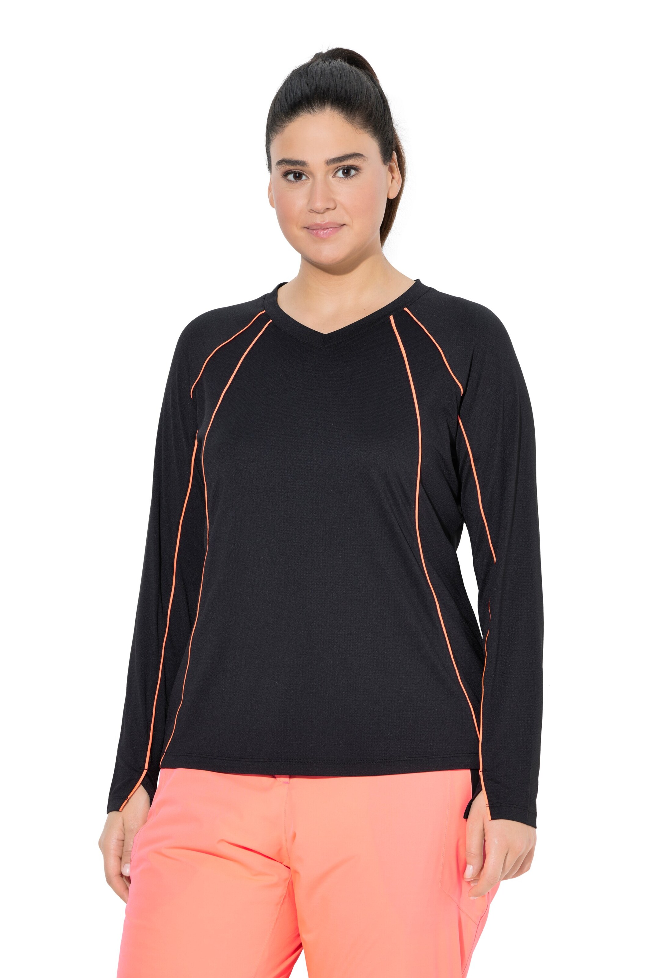 Ulla Popken Shirt in Black: front