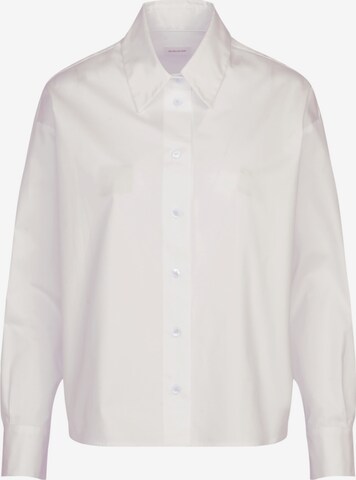 SEIDENSTICKER Blouse ' Schwarze Rose ' in White: front