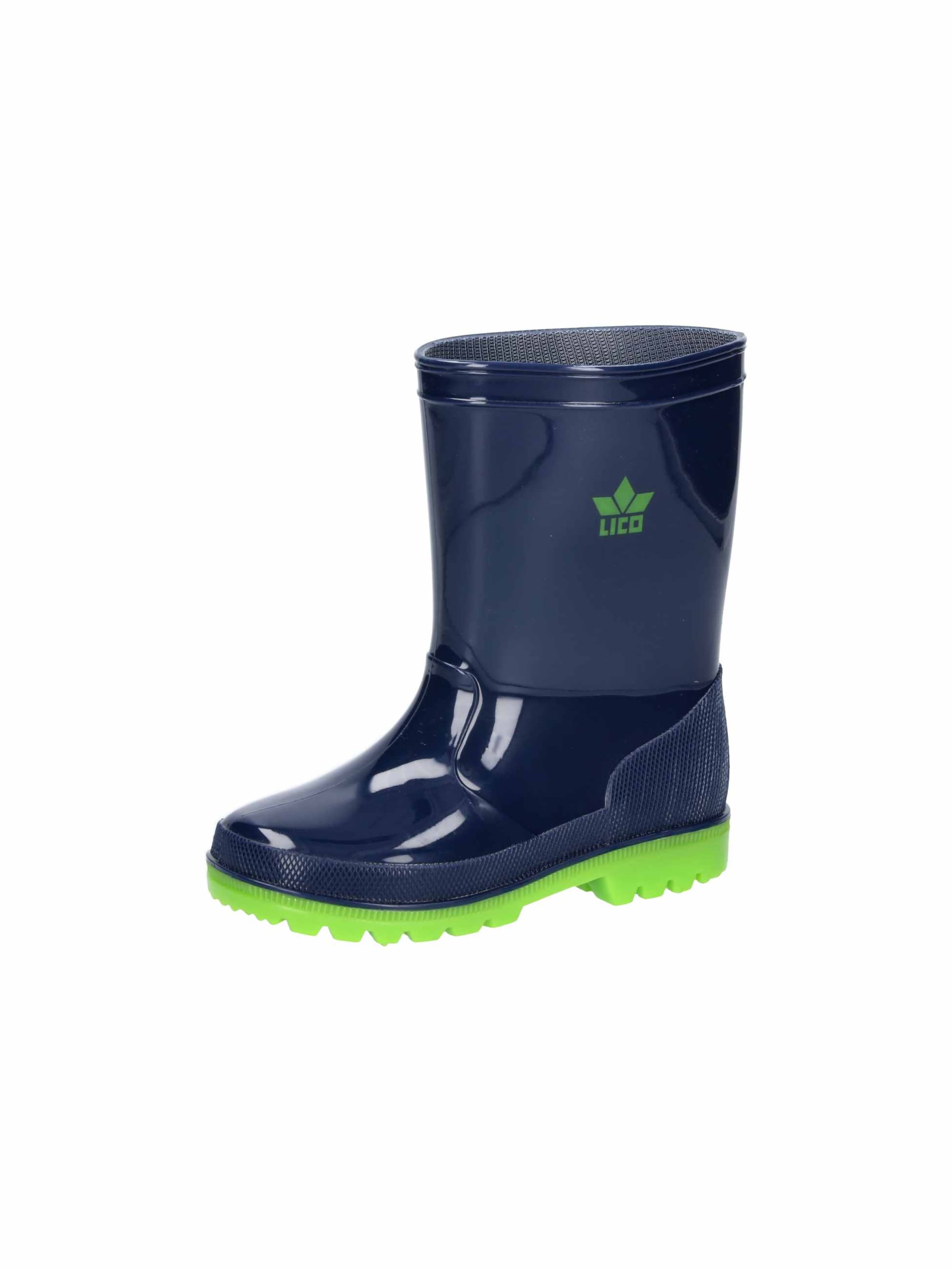 LICO Rubber Boots 'Stormy' in Blue: front