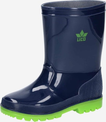 LICO Rubber boot 'Stormy' in Blue: front