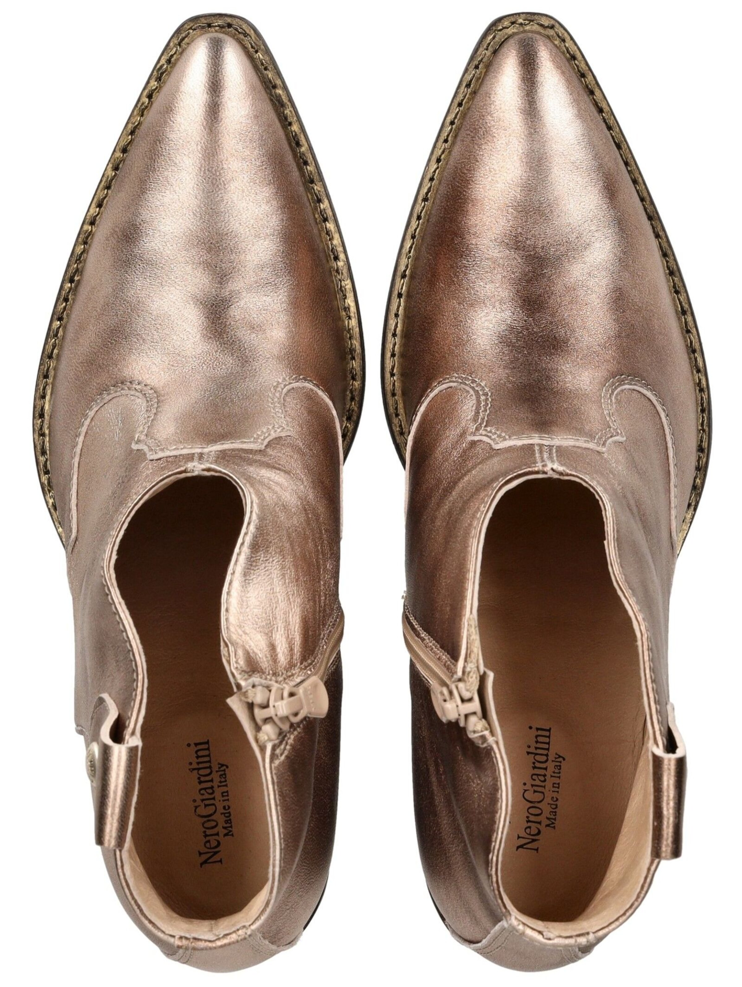 Nero Giardini Ankle Boots in Gold