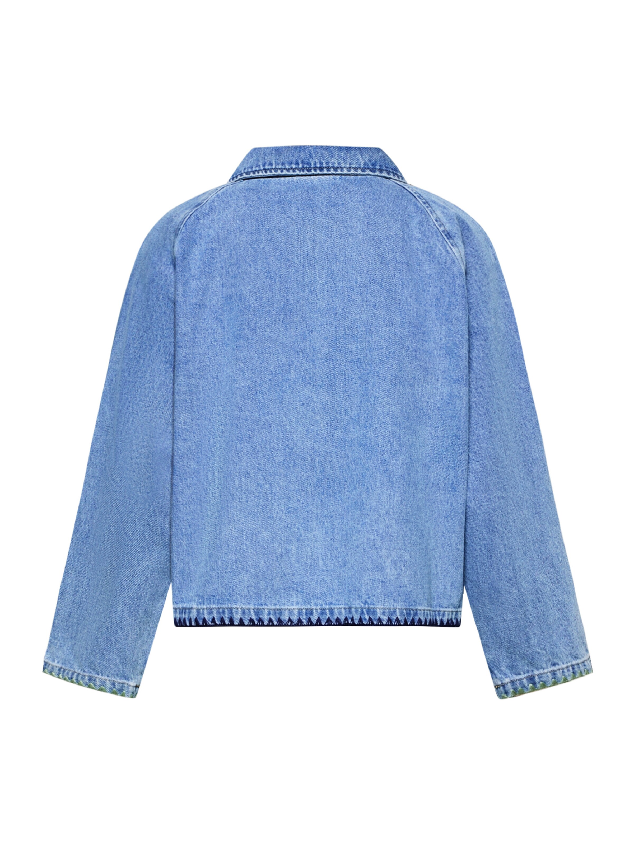 Amber & June Between-Season Jacket in Blue