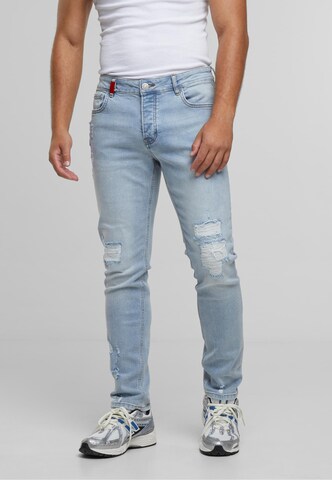 2Y Premium Regular Jeans 'Miguel' in Blauw: voorkant