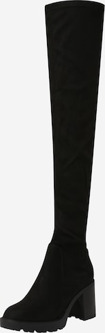 ONLY Over the Knee Boots 'Barbara' in Black: front