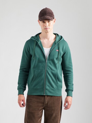 Regular fit Giacca di felpa 'Original' di LEVI'S ® in verde: frontale