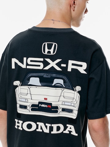 Pull&Bear Shirt 'HONDA NSX-R' in Zwart