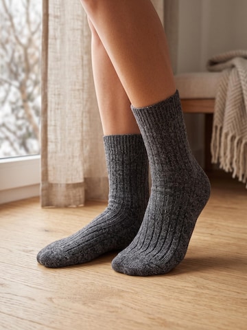sockenkauf24 Sokken 'Norweger Wollsocken' in Grijs