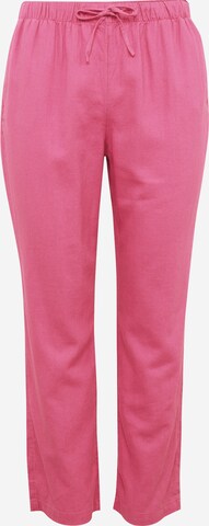 ONLY Carmakoma Loosefit Broek 'Caro' in Roze: voorkant